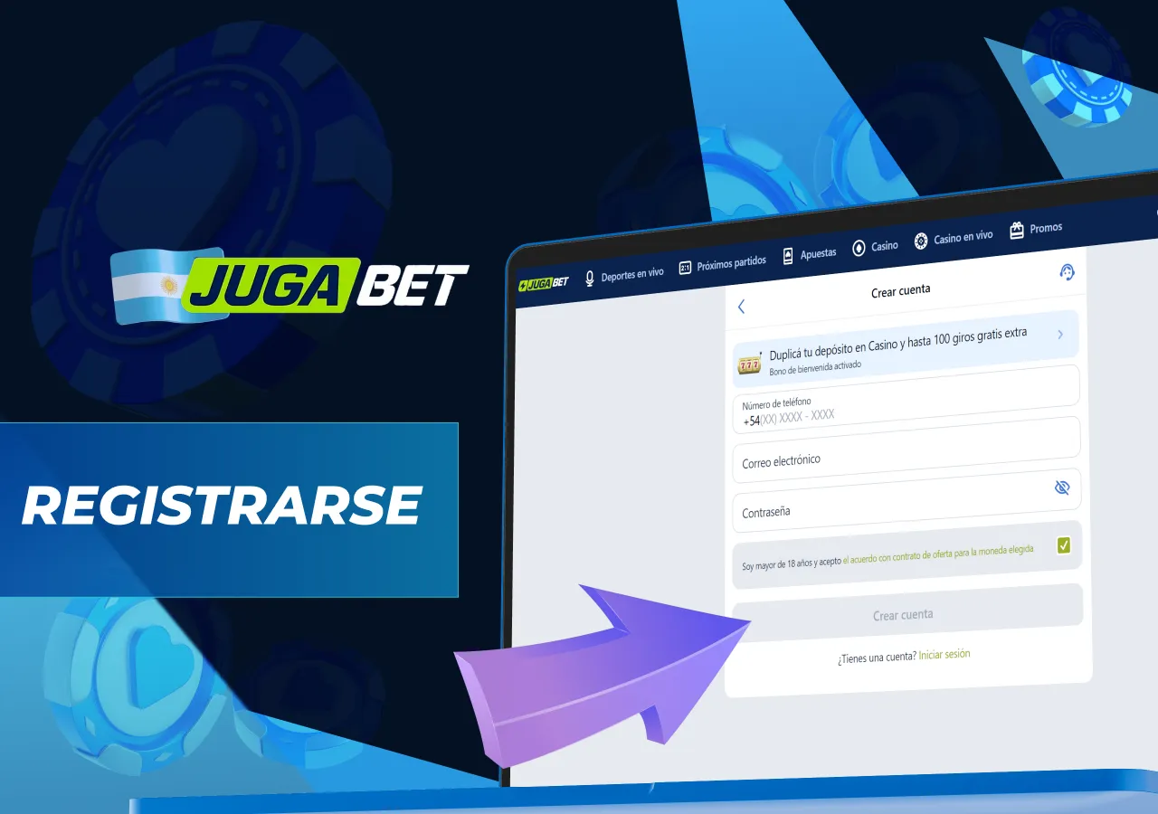 Guía paso a paso para registrarse para jugadores de Argentina.